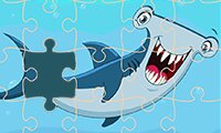 Jigsaw Puzzle: Cartoon Sharks