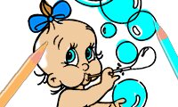 Coloring Book: Cute Babies